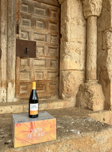 Martín de Tours frente a la iglesia de San Martín